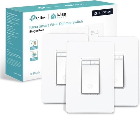 TP-Link Kasa Smart Dimmer Switch 3-Pack